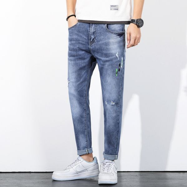 men's jeans fashion casual cotton colos men jeans pants slim fit panst ripped jeans for men clothes 230329, Blue
men's jeans fashion casual cotton colos men jeans pants slim fit panst ripped jeans for men clothes 230329, Blue