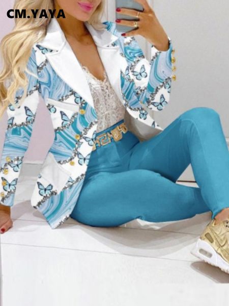 women's suits blazers cm. yayaya elegant ins paisley butterfly jacket set and pants two piece autumn winter street clothing 230329, White;black
women's suits blazers cm. yayaya elegant ins paisley butterfly jacket set and pants two piece autumn winter street clothing 230329, White;black