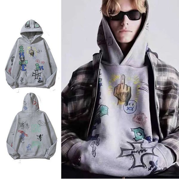 rhude doodle hoodie manager hand-painted graffiti cover high street men's and women's sweaters hoodies fashion, Black;brown
rhude doodle hoodie manager hand-painted graffiti cover high street men's and women's sweaters hoodies fashion, Black;brown