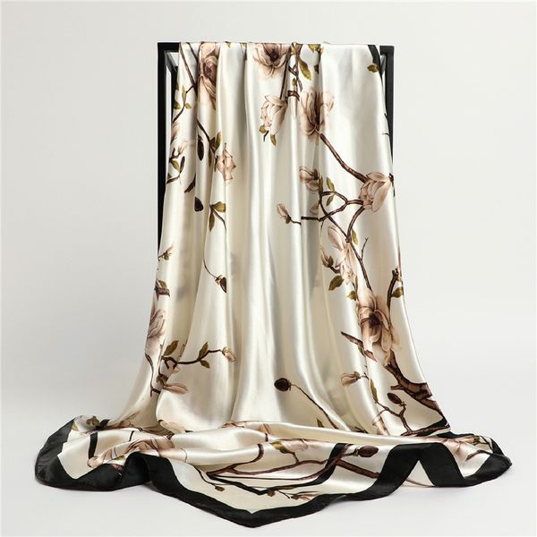 scarves vintage flowers square scarf for women silk shawls neckerchief female print headband on the head wraps foulard hijab hair bands 2303, Blue;gray
scarves vintage flowers square scarf for women silk shawls neckerchief female print headband on the head wraps foulard hijab hair bands 2303, Blue;gray