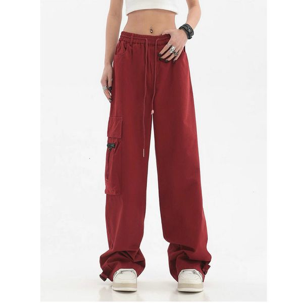 women's pants s baggy cargo pant drawstring elastic high waist casual pocket korean fashion sweatpants streetwear women sportswear 2303, Black;white
women's pants s baggy cargo pant drawstring elastic high waist casual pocket korean fashion sweatpants streetwear women sportswear 2303, Black;white