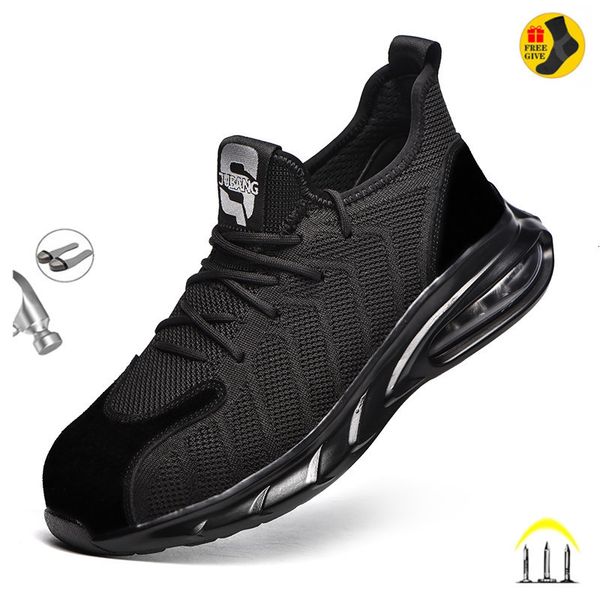 dress shoes air cushion men work safety antismashing steel toe cap working boots construction indestructible sneakers male footwear 230329, Black
dress shoes air cushion men work safety antismashing steel toe cap working boots construction indestructible sneakers male footwear 230329, Black