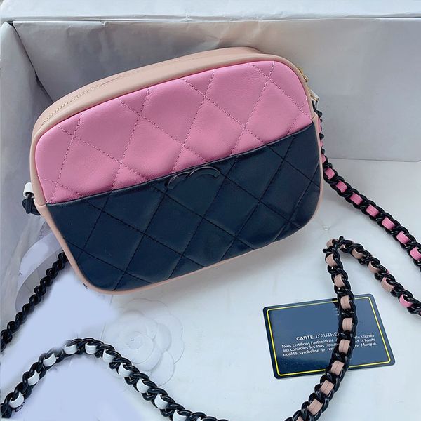 womens fashion mini camera bags luxury designer bag lambskin leather multi color matelasse chain black metal hardware crossbody shoulder han
womens fashion mini camera bags luxury designer bag lambskin leather multi color matelasse chain black metal hardware crossbody shoulder han
