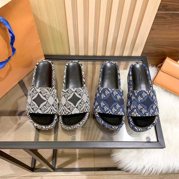2023ss new flat paseo comfort sandals designer womens slide denim canvas wedge platform high heel luxurys jacquard monograms 1854 pattern sl, Black
2023ss new flat paseo comfort sandals designer womens slide denim canvas wedge platform high heel luxurys jacquard monograms 1854 pattern sl, Black