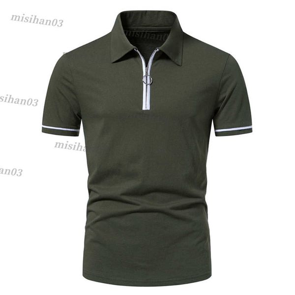 men's polos fashion polo shirts solid slim summer zipper male pure color t-shirt short-sleeved streetwear y2303, White;black
men's polos fashion polo shirts solid slim summer zipper male pure color t-shirt short-sleeved streetwear y2303, White;black