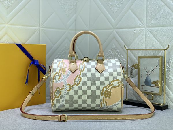 2023 new spring chains ropes boston bag n40473 speedy bandouliere 25 crossbody bag damier azur speedy handbag 25cm with padlock women's
2023 new spring chains ropes boston bag n40473 speedy bandouliere 25 crossbody bag damier azur speedy handbag 25cm with padlock women's
