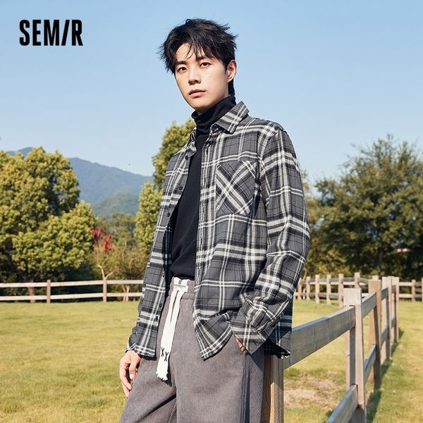 men's casual shirts semir shirt men fashion winter simple shirt plaid shirt retro port style cotton 230329, White;black
men's casual shirts semir shirt men fashion winter simple shirt plaid shirt retro port style cotton 230329, White;black