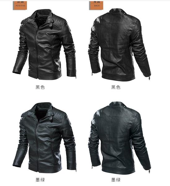 fashion autumn winter pu leather jacket men coats stand collar zipper black motor biker motorcycle leather jackets overcoat ssh8enjs005
fashion autumn winter pu leather jacket men coats stand collar zipper black motor biker motorcycle leather jackets overcoat ssh8enjs005