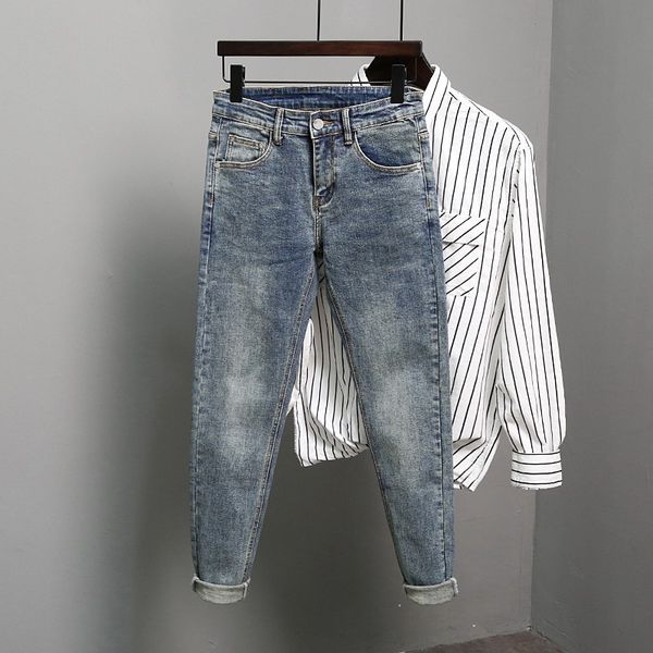 men's jeans spring autumn washing boyfriend slim denim clothes cowboy korean streetwear tight luxury jeans trousers for men 230329, Blue
men's jeans spring autumn washing boyfriend slim denim clothes cowboy korean streetwear tight luxury jeans trousers for men 230329, Blue