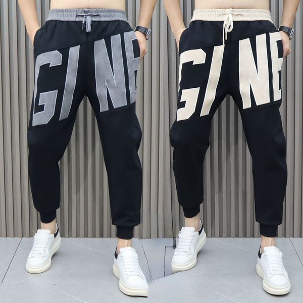 men's pants spring autumn sportswear training jogging leg letter printed designer sweat gym men fashion stylish tracksuit bottoms 23032, Black
men's pants spring autumn sportswear training jogging leg letter printed designer sweat gym men fashion stylish tracksuit bottoms 23032, Black