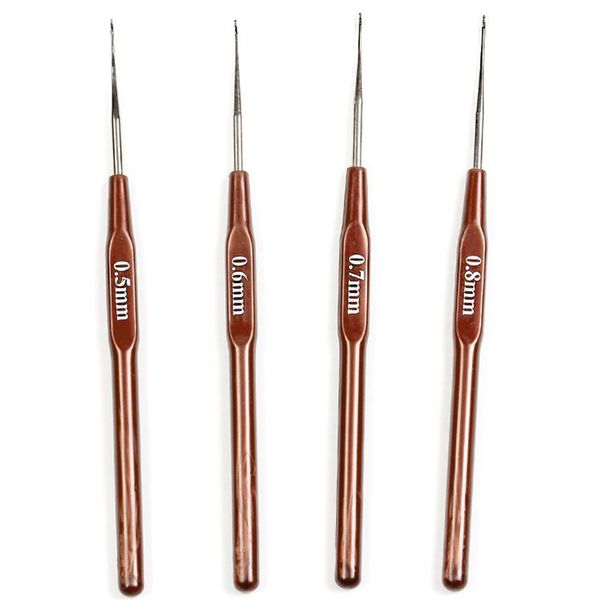 4pcs/lot crochet hook 0.5"0.6"0.7"0.8mm micro hook needles for wig making crochet locks braids weaving needle tools, Silver
4pcs/lot crochet hook 0.5"0.6"0.7"0.8mm micro hook needles for wig making crochet locks braids weaving needle tools, Silver
