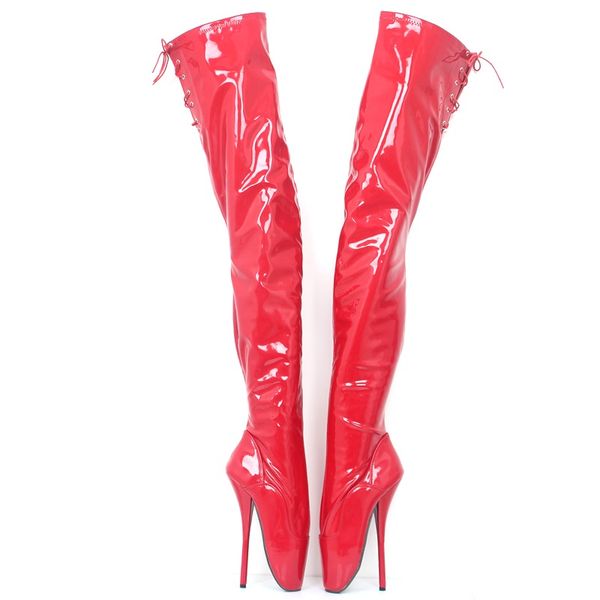 2023 patent leather women thigh high boots nigh club queen pole dance shoes men cross-dress cosplay ballet botas fetish heels 18cm dropship, Black
2023 patent leather women thigh high boots nigh club queen pole dance shoes men cross-dress cosplay ballet botas fetish heels 18cm dropship, Black