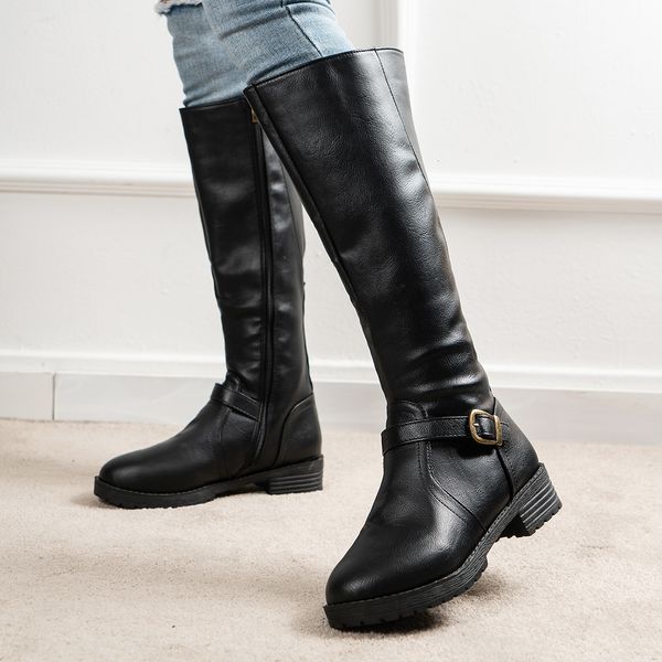 boots thigh high boots brown women vintage leather square heel zipper knee height buckle boot keep warm round toe shoes british style 230329, Black
boots thigh high boots brown women vintage leather square heel zipper knee height buckle boot keep warm round toe shoes british style 230329, Black