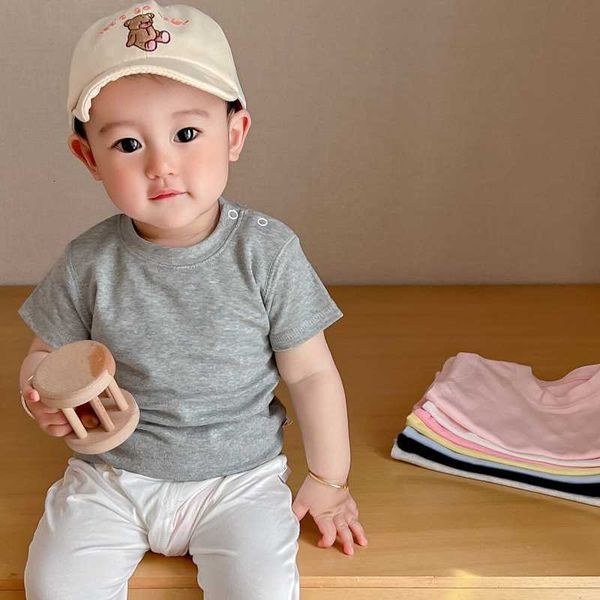 baby cotton short sleeve kids versatile round neck backing baby fashionable white t-shirt summer solid half sleeve, Black
baby cotton short sleeve kids versatile round neck backing baby fashionable white t-shirt summer solid half sleeve, Black