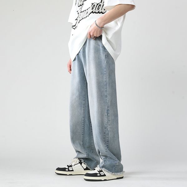 men's jeans wide leg cargo pants streetwear baggy jeans spring autumn men korean fashion loose straight male clothing black 230329, Blue
men's jeans wide leg cargo pants streetwear baggy jeans spring autumn men korean fashion loose straight male clothing black 230329, Blue