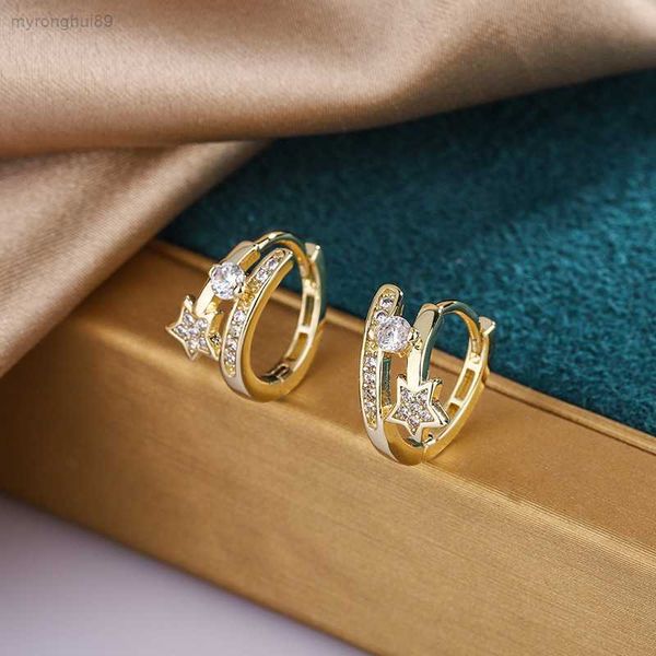 charm korean star zircon earrings simple fashion net red same ear buckle small fragrant wind ornament female g, Golden
charm korean star zircon earrings simple fashion net red same ear buckle small fragrant wind ornament female g, Golden