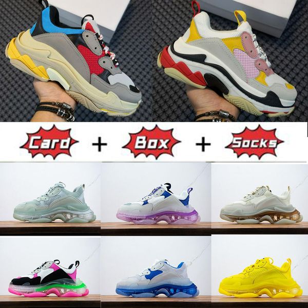 with box crystal bottom 17w women mens casual shoes dad platform trainers balanciagas triple s sneaker designer flat sneakers size 36-45, Black
with box crystal bottom 17w women mens casual shoes dad platform trainers balanciagas triple s sneaker designer flat sneakers size 36-45, Black