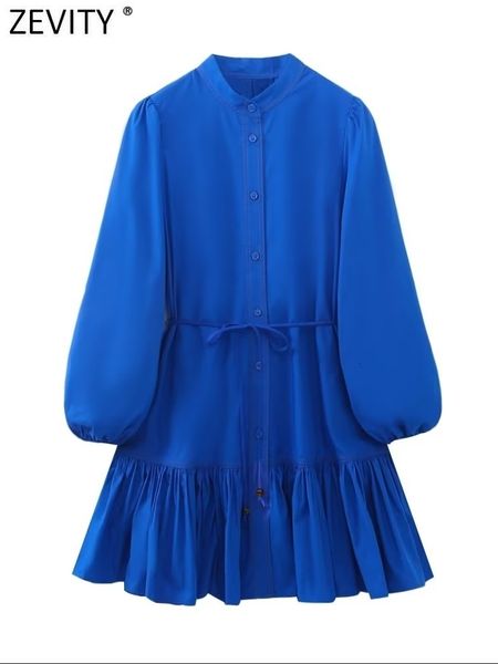 casual dresses zevity women fashion stand collar lantern sleeve casual belt mini shirt dress office lady chic pleat ruffles vestidos ds3781, Black;gray
casual dresses zevity women fashion stand collar lantern sleeve casual belt mini shirt dress office lady chic pleat ruffles vestidos ds3781, Black;gray