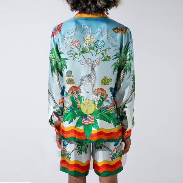 casablanca 23ss designer shirts butterfly rabbit rainbow flower male and female hawaiian long sleeve shirt casablanc button up sets, White;black
casablanca 23ss designer shirts butterfly rabbit rainbow flower male and female hawaiian long sleeve shirt casablanc button up sets, White;black