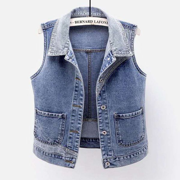 women's vests 5xl sleeveless women's jacket stripe splice women's denim women's denim coat stripe splice large pocket sh, Black;white
women's vests 5xl sleeveless women's jacket stripe splice women's denim women's denim coat stripe splice large pocket sh, Black;white