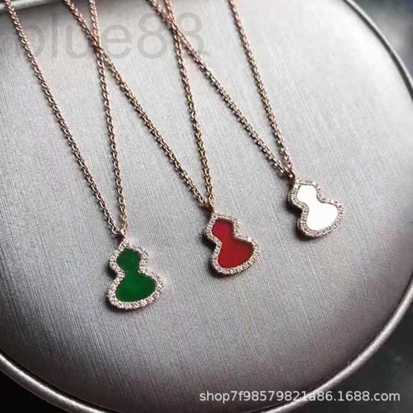 chain designer high edition gourd necklace female s925 silver fashion versatile diamond inlaid red agate white fritillaria pendant collar 6s, Black
chain designer high edition gourd necklace female s925 silver fashion versatile diamond inlaid red agate white fritillaria pendant collar 6s, Black
