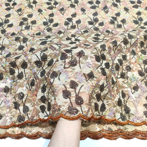 5 yards african lace fabric embroidered sequined nigerian laces fabrics 2023 french tulle material for dress, Black;white
5 yards african lace fabric embroidered sequined nigerian laces fabrics 2023 french tulle material for dress, Black;white