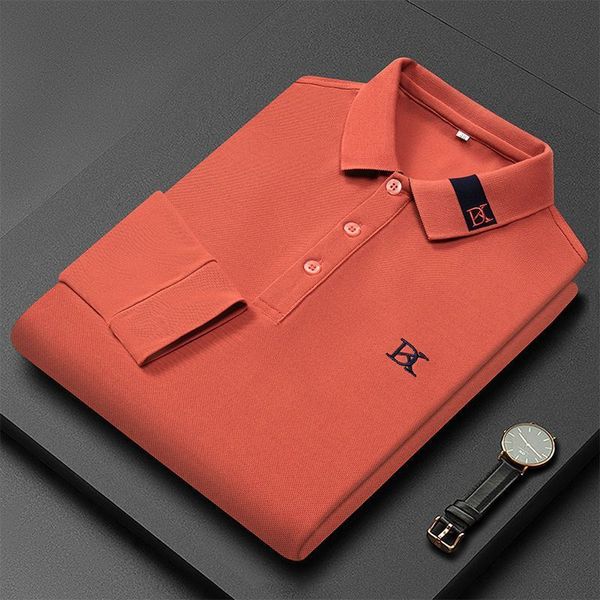 men's polos autumn spring cotton men's polo shirt long sleeve polo neck men's t-shirt embroidered solid business intelligence, White;black
men's polos autumn spring cotton men's polo shirt long sleeve polo neck men's t-shirt embroidered solid business intelligence, White;black