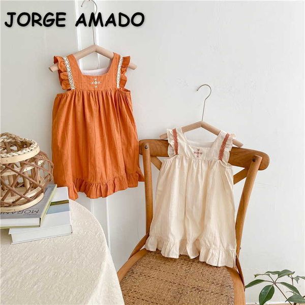 girl's dresses korean style summer dress for baby girl flare sleeves beige orange square collar knee-length princess dress child clothi, Red;yellow
girl's dresses korean style summer dress for baby girl flare sleeves beige orange square collar knee-length princess dress child clothi, Red;yellow