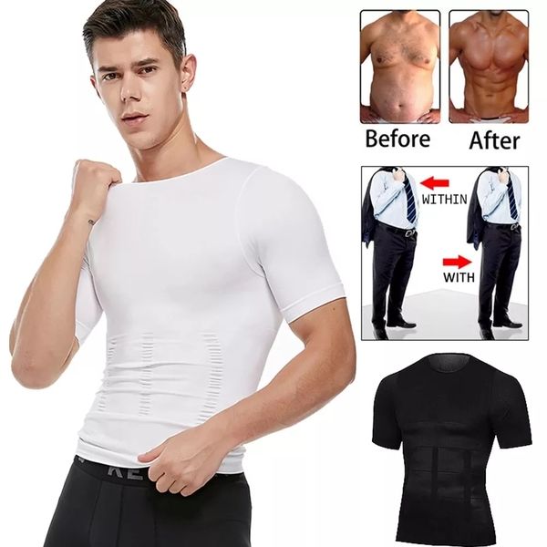 men's body shapers shaping shirt correction poster men's abdominal control model sports compression tank elastic slim underwear, Black;brown
men's body shapers shaping shirt correction poster men's abdominal control model sports compression tank elastic slim underwear, Black;brown