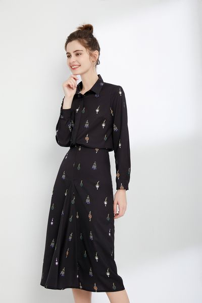 two piece dress star matching black print shirt matching skirt spring/summer 2023 new women's age reducing temperament two piece set pr, White
two piece dress star matching black print shirt matching skirt spring/summer 2023 new women's age reducing temperament two piece set pr, White