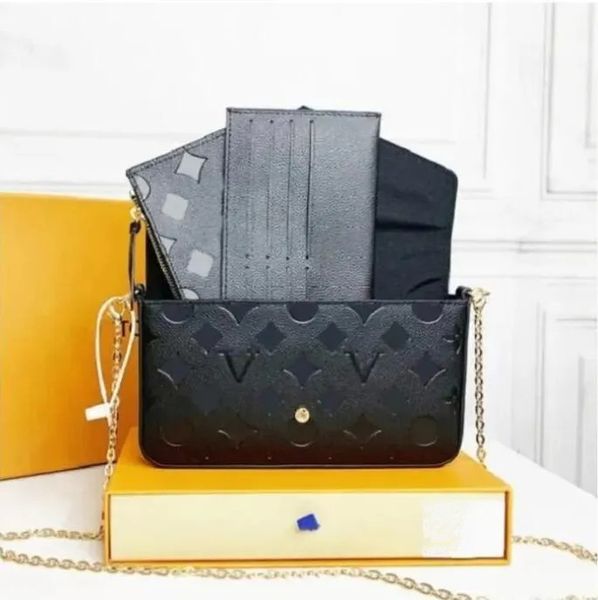 luxury designer women tote bags 3pcs set combination flap purse clutch bags purses black embossing crossbody bag chain shoulders wallet with
luxury designer women tote bags 3pcs set combination flap purse clutch bags purses black embossing crossbody bag chain shoulders wallet with