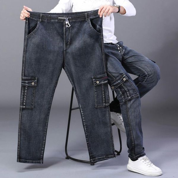 men's jeans men's loose elastic jeans men's high waist straight blue oversized pants elastic waist leisure deep crotch plus o
men's jeans men's loose elastic jeans men's high waist straight blue oversized pants elastic waist leisure deep crotch plus o
