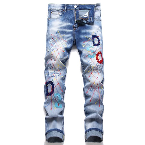 men's pants jeans european jean hombre men embroidery patchwork ripped for trend brand motorcycle pant mens skinny 1020, Black;brown
men's pants jeans european jean hombre men embroidery patchwork ripped for trend brand motorcycle pant mens skinny 1020, Black;brown