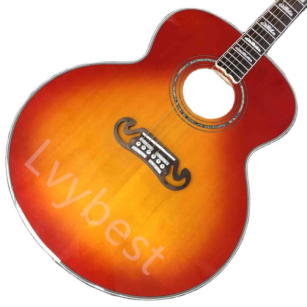 lvycustom grand g-200s acoustic guitar with rosewood fretboard flamed maple in tobacco color
lvycustom grand g-200s acoustic guitar with rosewood fretboard flamed maple in tobacco color