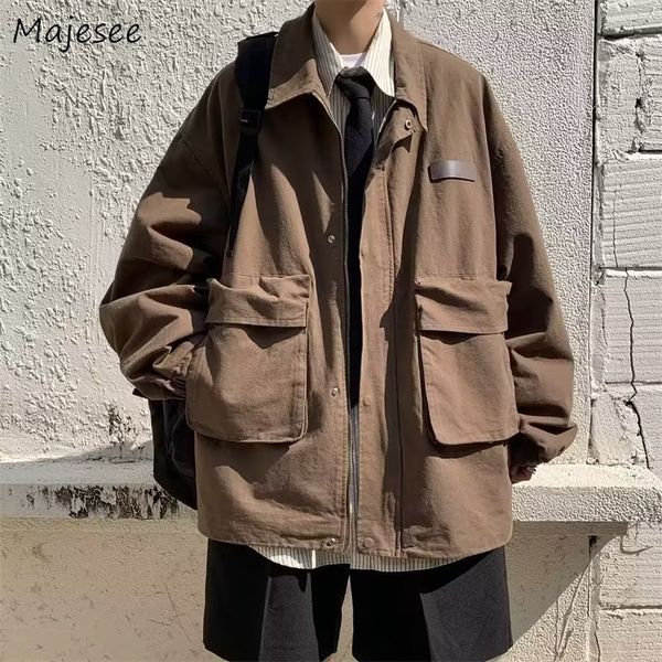 men's jackets cargo jackets men retro japanese stylish zip up clothing teens design military personal streetwear fashion chaquetas casu, Black;brown
men's jackets cargo jackets men retro japanese stylish zip up clothing teens design military personal streetwear fashion chaquetas casu, Black;brown