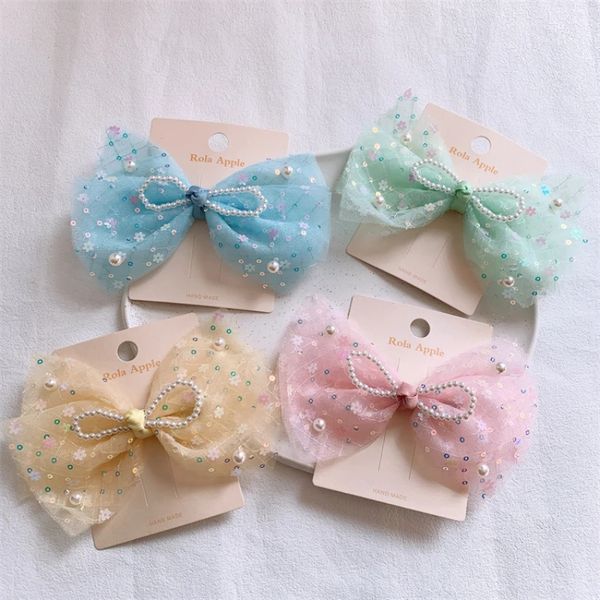 2023 new fashion children's sequin yarn bow hairpins korean sweet girl princess imitation pearl bow hair clip hair accessories, Slivery;white
2023 new fashion children's sequin yarn bow hairpins korean sweet girl princess imitation pearl bow hair clip hair accessories, Slivery;white