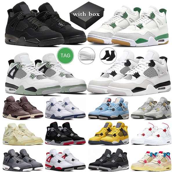 4 pine green basketball shoes black cat 4s mens trainers women sneakers seafoam military black pn dust bred sail midnight navy outdoor shoe, White;red
4 pine green basketball shoes black cat 4s mens trainers women sneakers seafoam military black pn dust bred sail midnight navy outdoor shoe, White;red