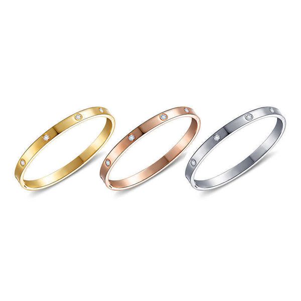 designer bracelet love bangle jewelry 18k rose gold diamond bracelet women's fashion star studded stainless steel versatile accessories, Black
designer bracelet love bangle jewelry 18k rose gold diamond bracelet women's fashion star studded stainless steel versatile accessories, Black