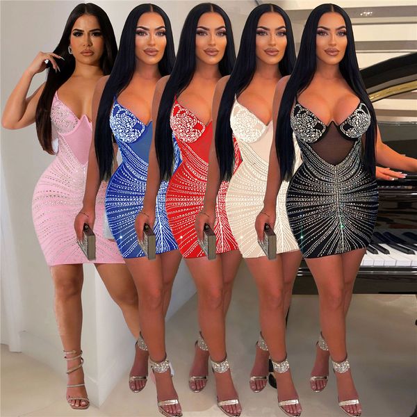 2023 new designer rhinestone diamonds dresses women luxury sleeveless v neck bodycon mini dress fashion night party dress clubwear wholesale, Black;gray
2023 new designer rhinestone diamonds dresses women luxury sleeveless v neck bodycon mini dress fashion night party dress clubwear wholesale, Black;gray