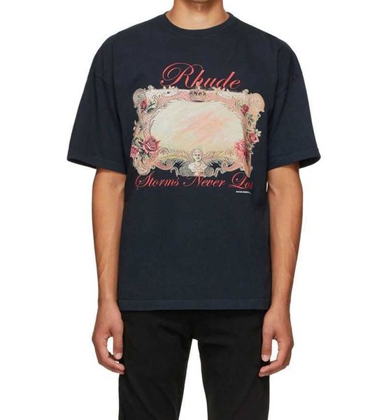 american fashion brand rhude storms neverlast hd rose magic mirror tee men's large short sleeve t-shirt, White;black
american fashion brand rhude storms neverlast hd rose magic mirror tee men's large short sleeve t-shirt, White;black