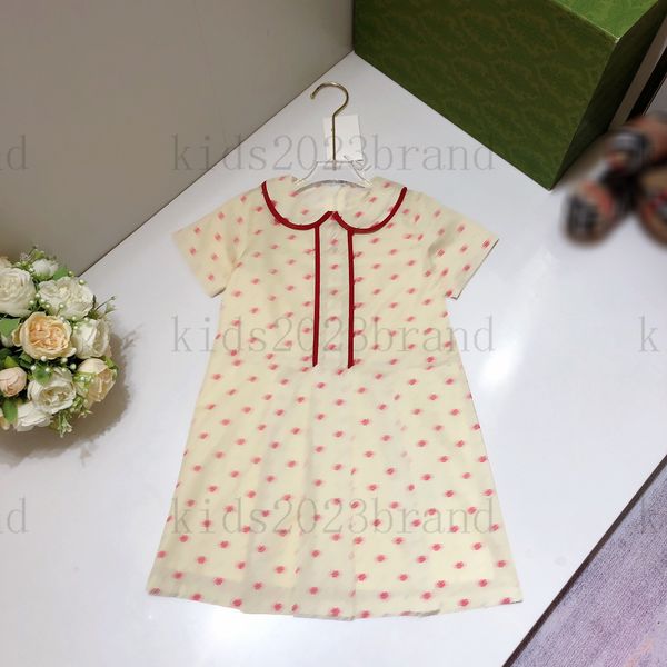 college style children dress 2023 summer girls mesh dresses doll collar flower fairy dresses short sleeve skirts brand designer kids pleated, Red;yellow
college style children dress 2023 summer girls mesh dresses doll collar flower fairy dresses short sleeve skirts brand designer kids pleated, Red;yellow