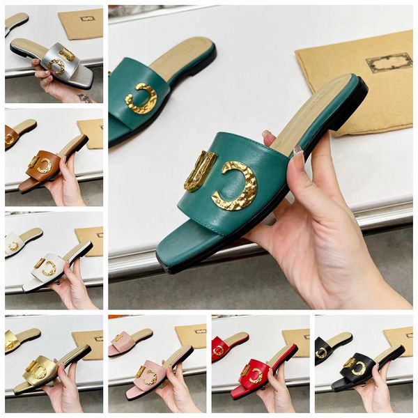 designer slippers women's flat sandals luxury fashion all-match beach flip flops leather brown black white plus brand shoes
designer slippers women's flat sandals luxury fashion all-match beach flip flops leather brown black white plus brand shoes