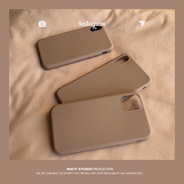 luxury for iphone 13 14 pro max cases retro brown solid color simple korean couple phone case silicone cover for coque iphone 12 mini 11 pro
luxury for iphone 13 14 pro max cases retro brown solid color simple korean couple phone case silicone cover for coque iphone 12 mini 11 pro