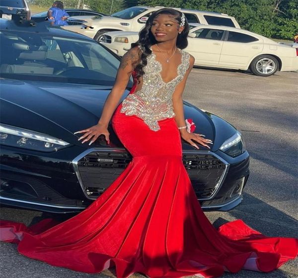 red mermaid prom dresses 2023 luxury sheer neck sparkly crystal party gowns homecoming gowns robe de bal9873276, Black
red mermaid prom dresses 2023 luxury sheer neck sparkly crystal party gowns homecoming gowns robe de bal9873276, Black