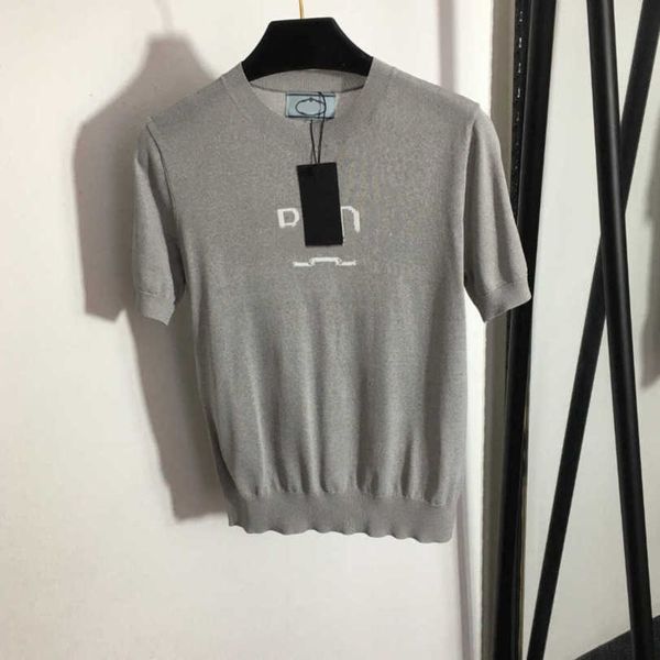 23ss womens knits womens t-shirt designer clothes women chest logo letter short sleeve knitted shirt t-shirt women clothes a1, White
23ss womens knits womens t-shirt designer clothes women chest logo letter short sleeve knitted shirt t-shirt women clothes a1, White