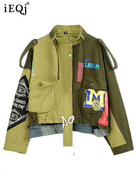 men's jackets ieqj jaket mantel huruf sambungan kantung kontras tidak beraturan pakaian luar pendek untuk wanita 2023 mode musim gugur, Black;brown
men's jackets ieqj jaket mantel huruf sambungan kantung kontras tidak beraturan pakaian luar pendek untuk wanita 2023 mode musim gugur, Black;brown