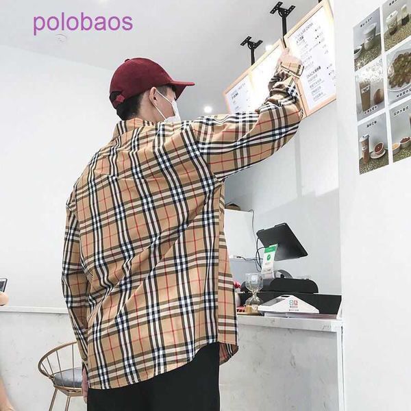 classic brand burbersys clothes high-version plaid shirt men's and women's spring casual coat loose outerwear fashion ins dkaz, White;black
classic brand burbersys clothes high-version plaid shirt men's and women's spring casual coat loose outerwear fashion ins dkaz, White;black