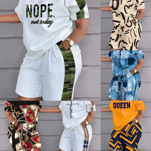2023 summer womens tracksuits two piece set designer positioning printing short sleeve 2 piece outfits plus size 3xl, Gray
2023 summer womens tracksuits two piece set designer positioning printing short sleeve 2 piece outfits plus size 3xl, Gray
