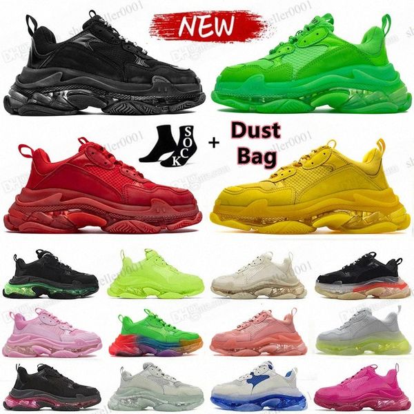 mens women triple s clear sole casual shoes designer 17fw old dad platform black beige dark white black green red pink bred bubble bottom cr
mens women triple s clear sole casual shoes designer 17fw old dad platform black beige dark white black green red pink bred bubble bottom cr