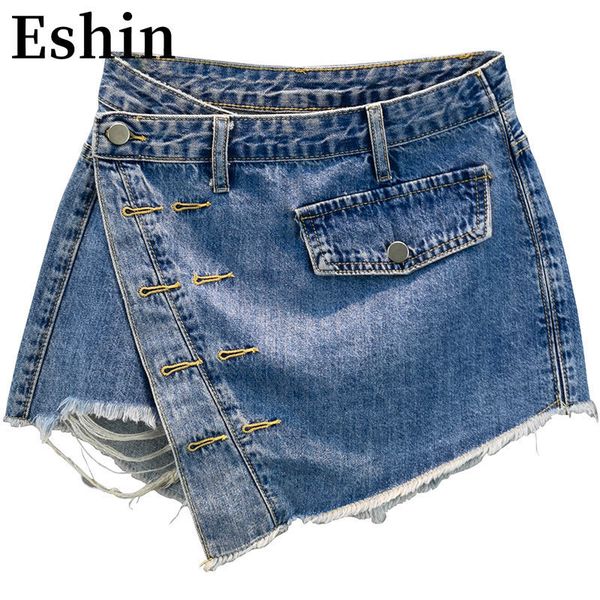 womens shorts eshin denim skirt women summer highwaist loose hole jeans short th1340 230328, White;black
womens shorts eshin denim skirt women summer highwaist loose hole jeans short th1340 230328, White;black
